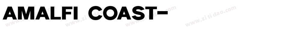 Amalfi Coast字体转换